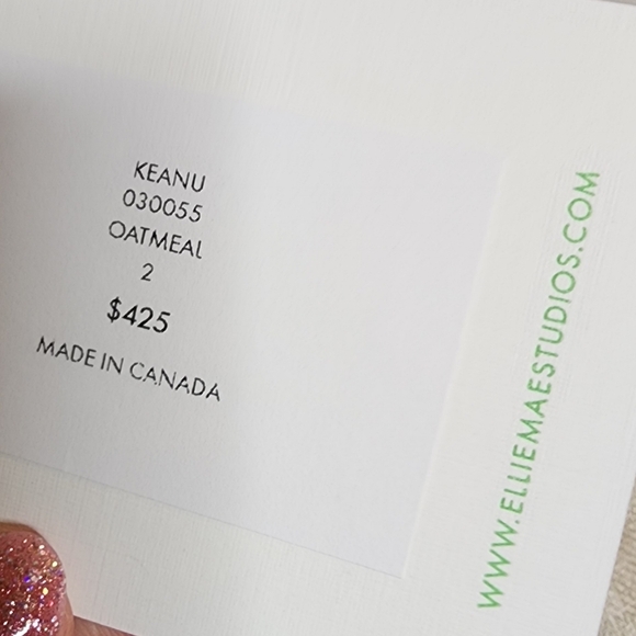 NWT Ellie Mae Studios Linen Silk Wool Keane Oatmeal Cream Pants Size 2 - Picture 2 of 16